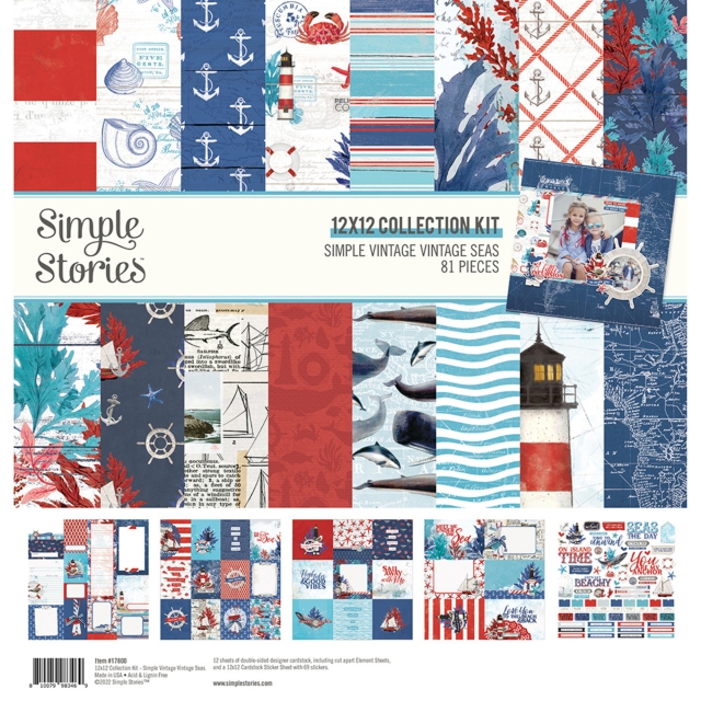Simple Stories Simple Vintage Vintage Seas Collector's Essential Kit