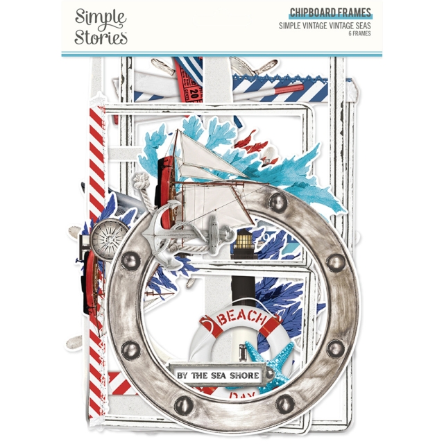 Simple Stories Simple Vintage Vintage Seas Chipboard Frames