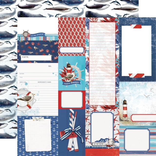 Simple Stories Simple Vintage Vintage Seas 6 x 8 Inch Paper Pack