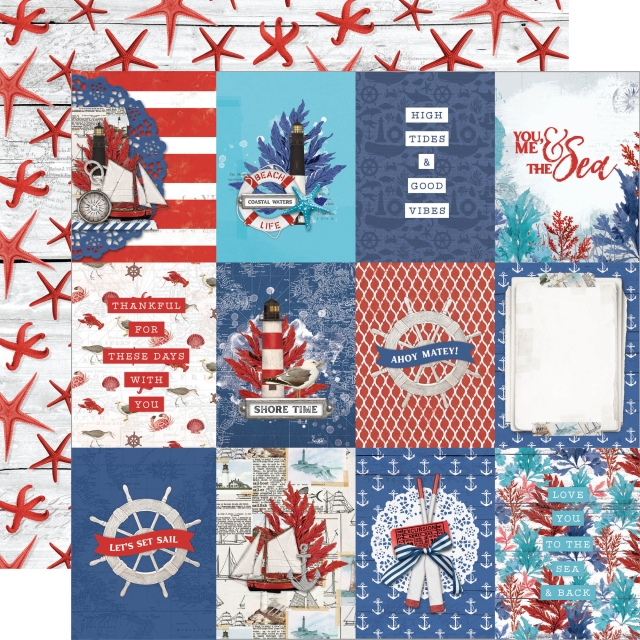 Simple Stories Simple Vintage Vintage Seas 6 x 8 Inch Paper Pack