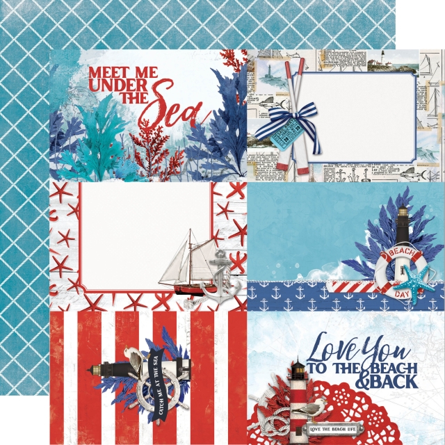 Simple Stories Simple Vintage Vintage Seas 6 x 8 Inch Paper Pack