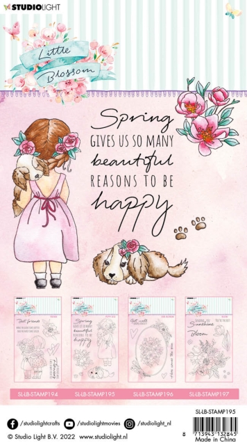 Studio Light Clear Stamp Transparenter Stempel Little Blossom Poppy Love