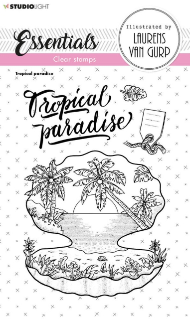 Studio Light Tropical Paradise Essentials Clear Stamps