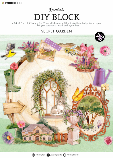 Studio Light Secret Garden DIY Block