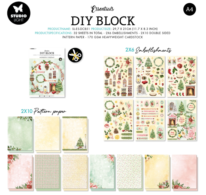 Studiolight DIY Block Wonderful Christmas