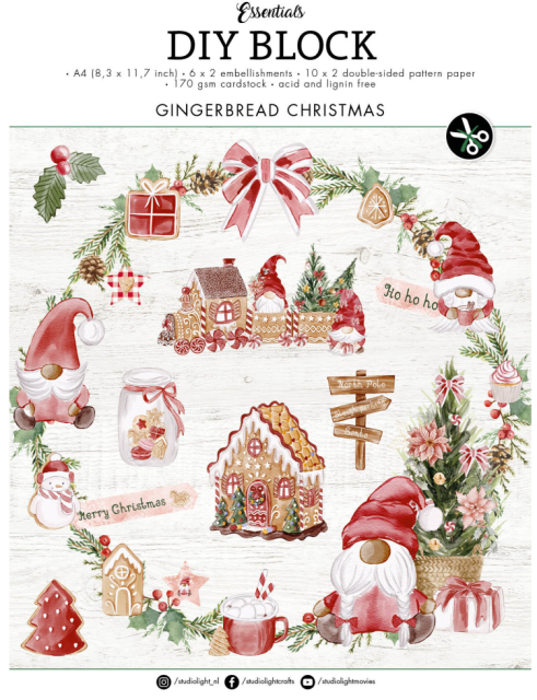 Studiolight DIY Block Gingerbread Christmas