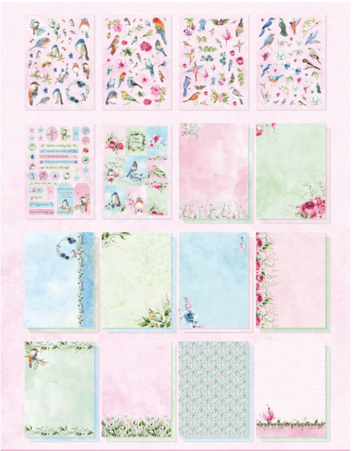 Studio Light Spring Birds A4 Die-Cut Designer Paper Pad