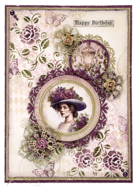 Studiolight Clear Stamps Victorian Dreams Timeless Peony