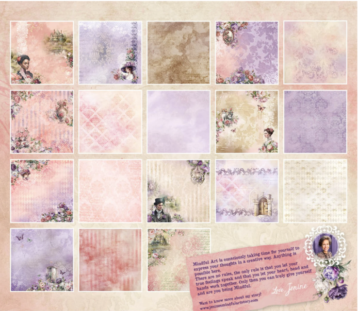 Studio Light Victorian Dreams Designer Paper Pad Background Designs