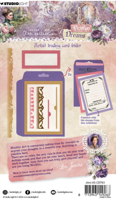 Studio Light Victorian Dreams Cutting Die Artist Trading Card Folder