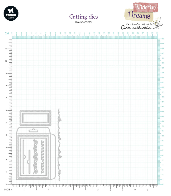 Studio Light Victorian Dreams Cutting Die Artist Trading Card Folder