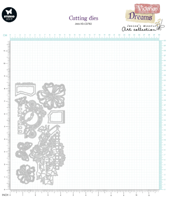 Studio Light Victorian Dreams Cutting Die Victorian Embellishments