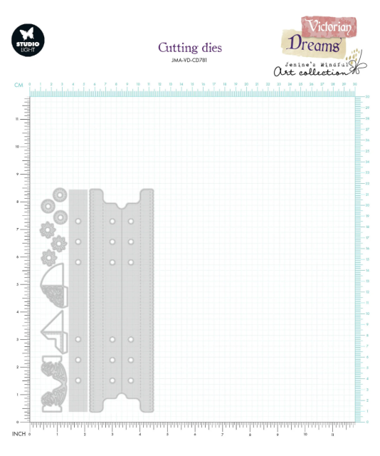 Studio Light Victorian Dreams Cutting Die Journal Elements