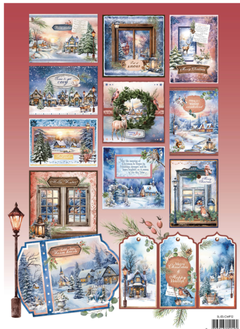 Studio Light Dreamy Christmas  A4  Christmas Essentials Card Making Pad