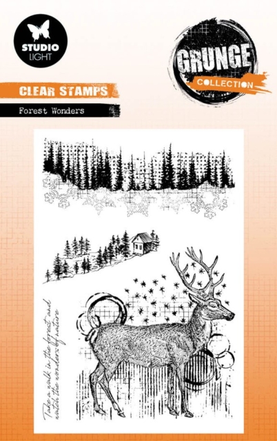 Studio Light Clear Stamp Transparente Stempel Forest Wonders Grunge