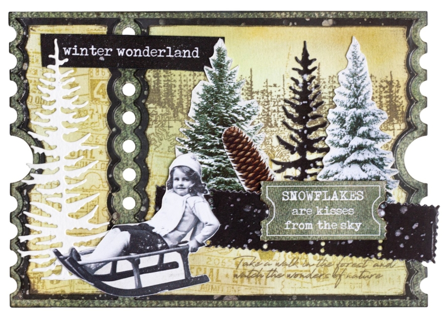 Studio Light Clear Stamp Transparente Stempel Forest Wonders Grunge