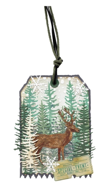 Studio Light Clear Stamp Transparente Stempel Winter Wonderland Grunge