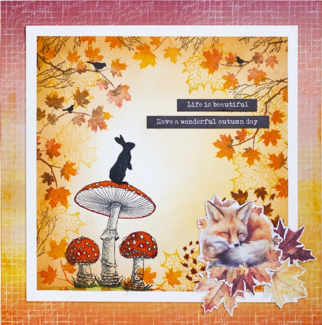 Studio Light Clear Stamps Transparente Stempel Autumn Silhouette