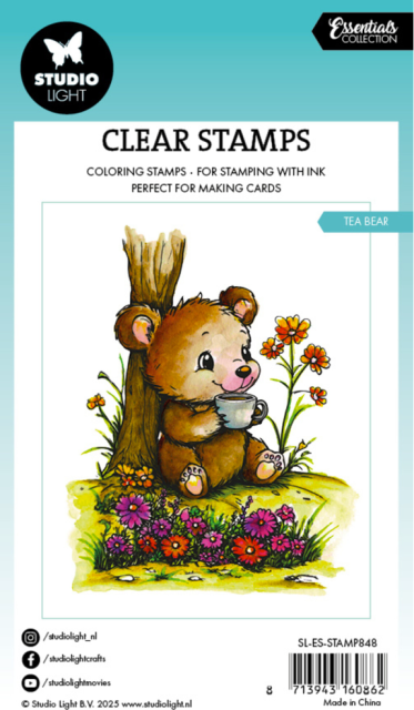 Studio Light Tea Bear Essentials Coloring Clear Stamp