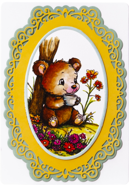 Studio Light Tea Bear Essentials Coloring Clear Stamp