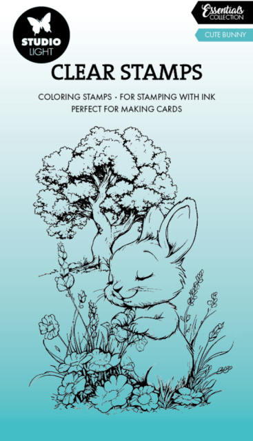 Studio Light Cute Bunny Essentials Coloring Clear Stamp