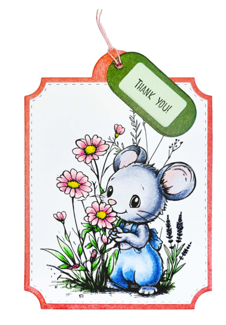 Studio Light Little Mouse Essentials Coloring Clear Stamp