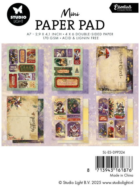 Studio Light A7 Essentials Mini Paper Pad Fairy Christmas