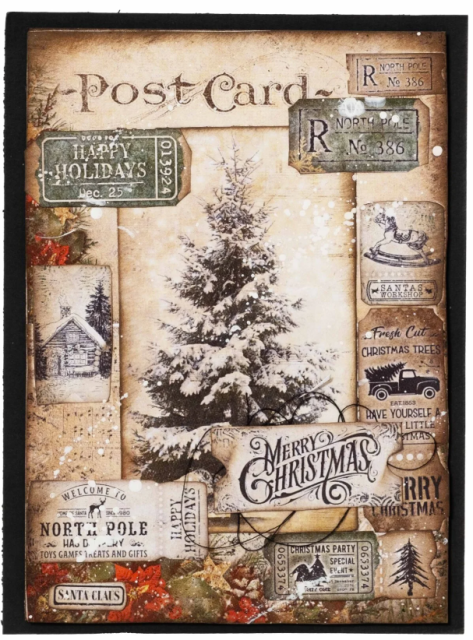 Studio Light A7 Essentials Mini Paper Pad Happy Holidays