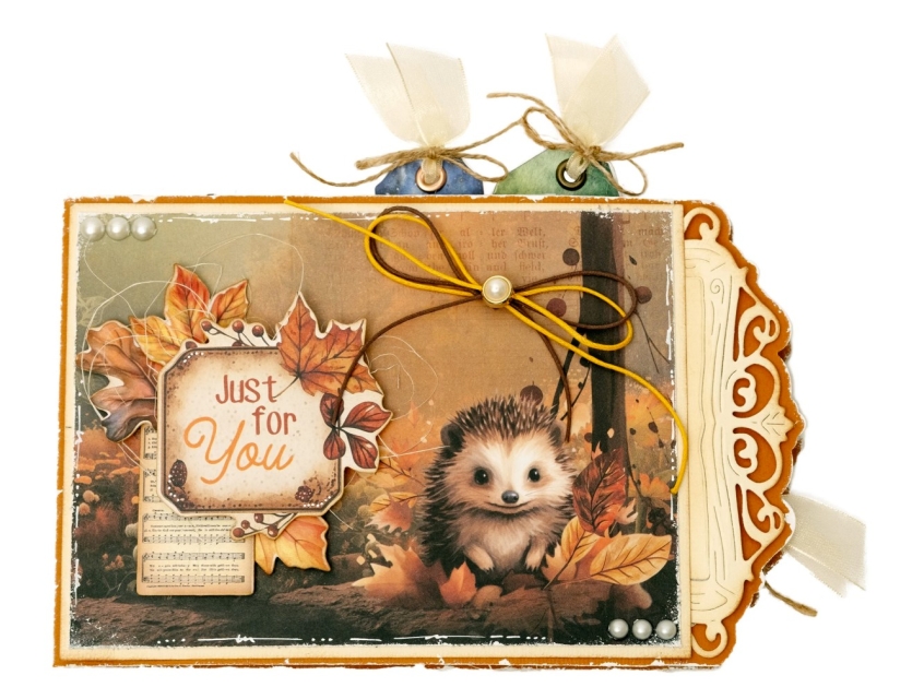 Studio Light Charming Autumn Paper Elements Leaves, Images & Animal Heads