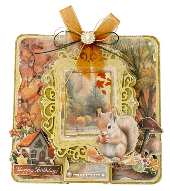 Studio Light Charming Autumn Paper Elements Leaves, Images & Animal Heads