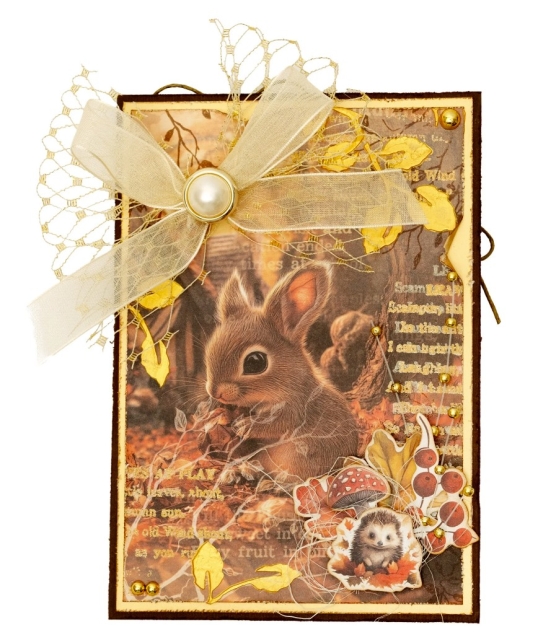 Studio Light Charming Autumn Paper Elements Leaves, Images & Animal Heads