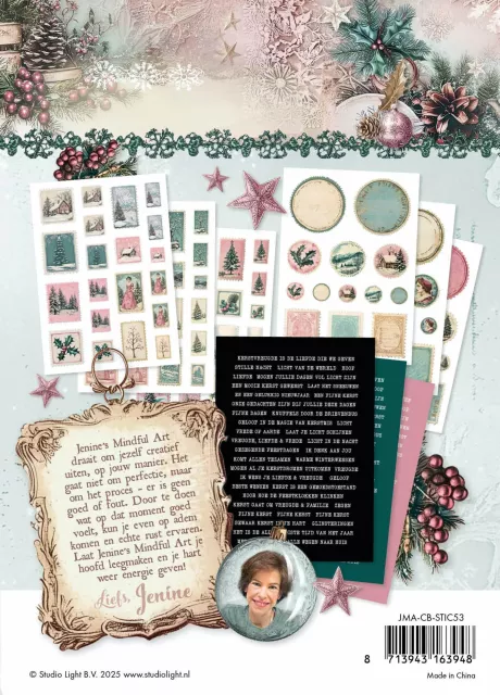 Studio Light Christmas Blush Stickers Zegels & Teksten NL