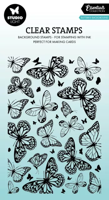Studio Light Clear Stamp Butterfly Background Essentials