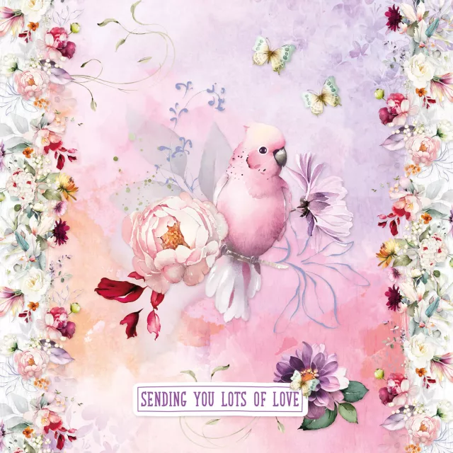 Studio Light Card Making Paper Pad Blooming Flowers