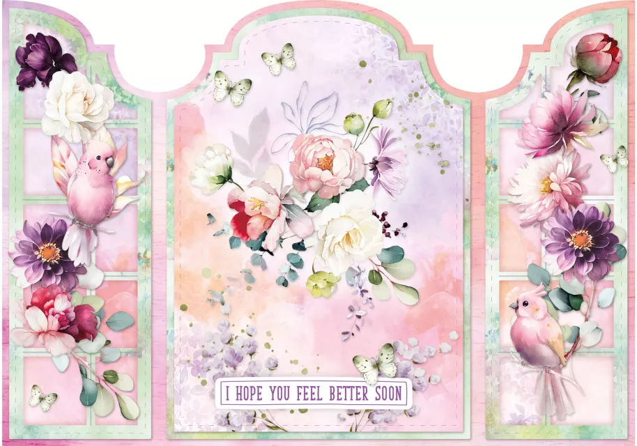 Studio Light Card Making Paper Pad Blooming Flowers