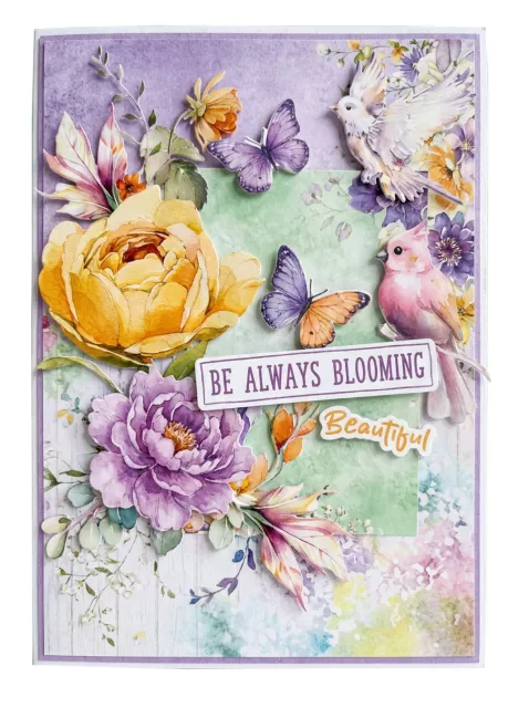 Studio Light Die-Cut Designer Paper Pad Blooming Flowers