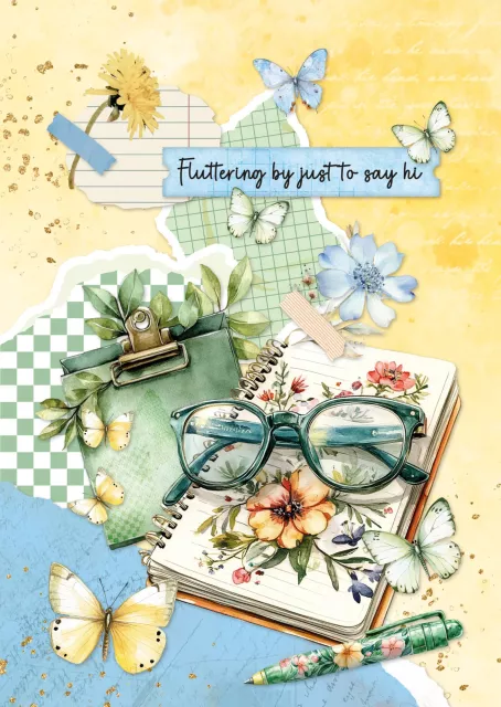 Studio Light Card Making Paper Pad Spring Wings