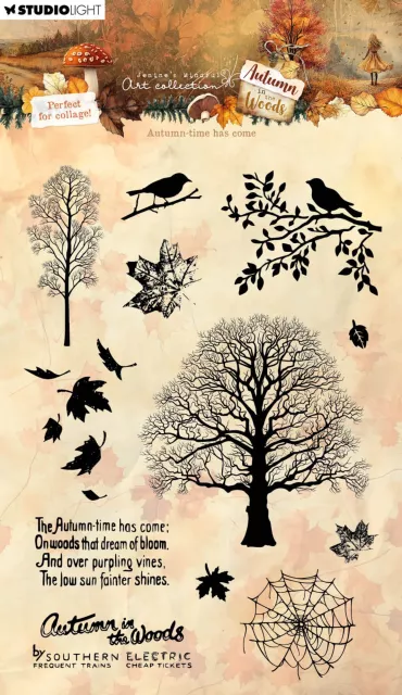 Studio Light Autumn in the Woods Clear Stamps Autumn-time Has Come