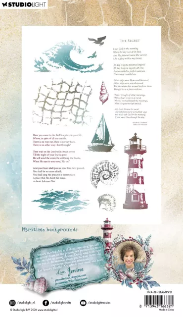 Studio Light Tide of Hope Clear Stamp Maritime Backgrounds
