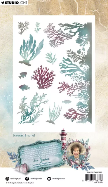 Studio Light Tide of Hope Clear Stamp Seaweed & Coral
