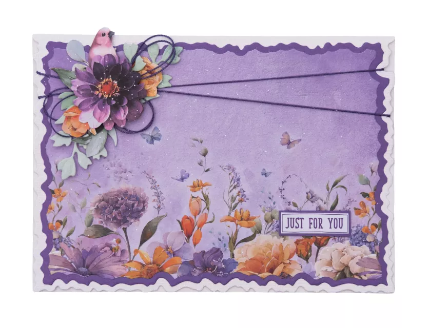 Studio Light Torn Edge Cutting Die Folded Card Rectangle