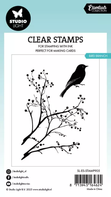 Studio Light Essentials Clear Stamp Bird Branch