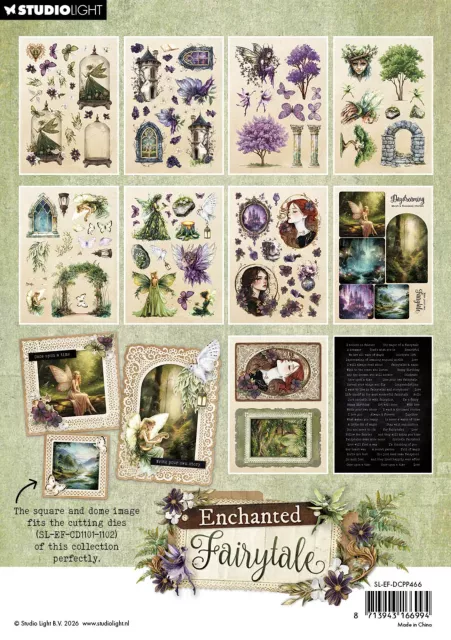 Studio Light Enchanted Fairytale A5 Die-Cut Paper Pad Elements