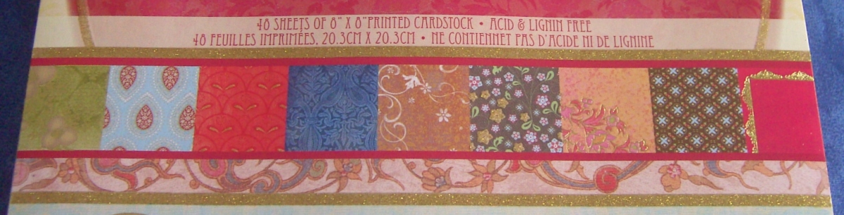 48 Blatt Papiere Taj Mahal 20,3 x 20,3 cm