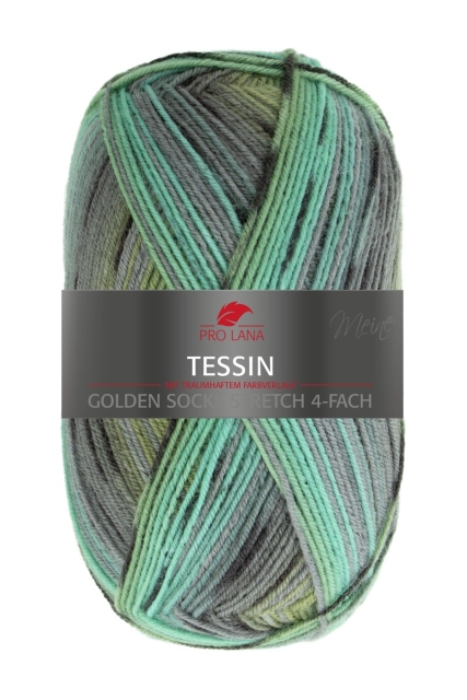 PRO LANA Golden Socks Sockenwolle Stretch TESSIN Farbe 357 Farbe 01