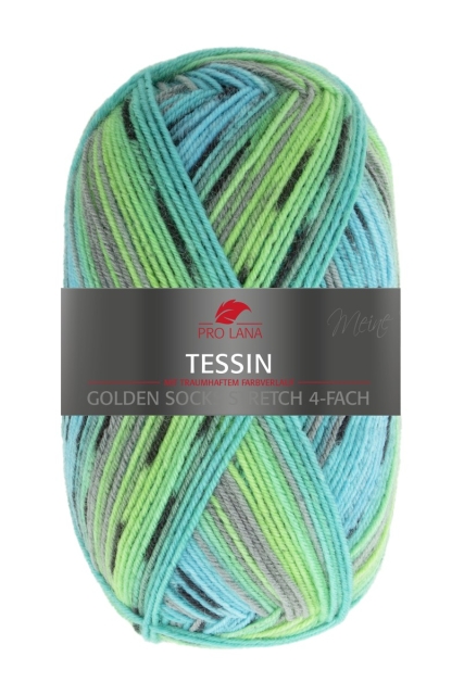 PRO LANA Golden Socks Sockenwolle Stretch TESSIN Farbe 357 Farbe 08