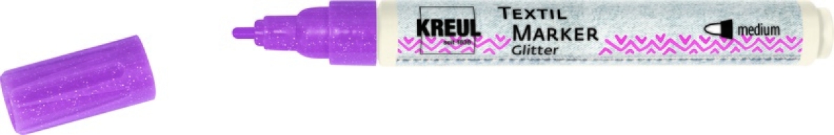 Kreul Textil Marker Glitter medium Rosé
