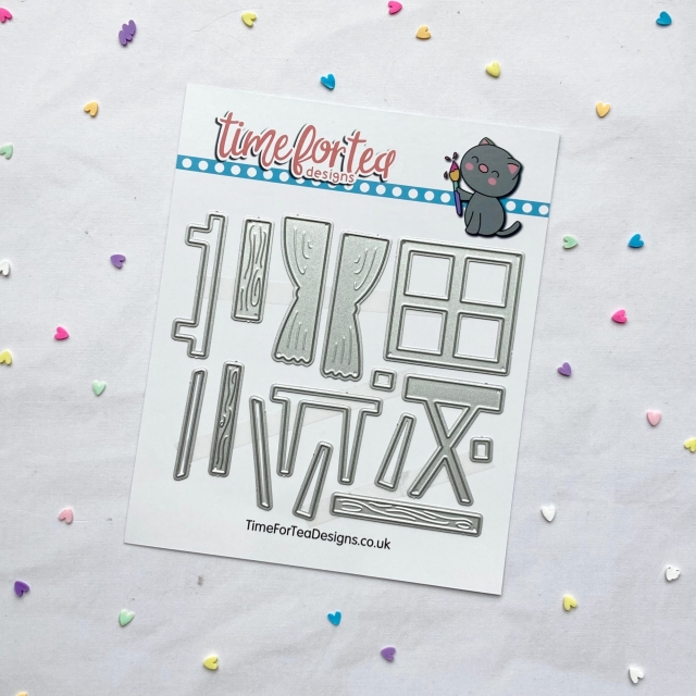 Time For Tea Designs Metal Dies / Stanzschablonen Purrfect Day Scene Builder