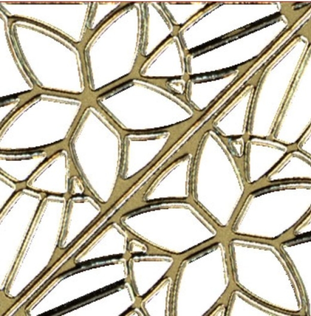 Stickerbogen 10 x 23 cm Corners Christmas Star gold