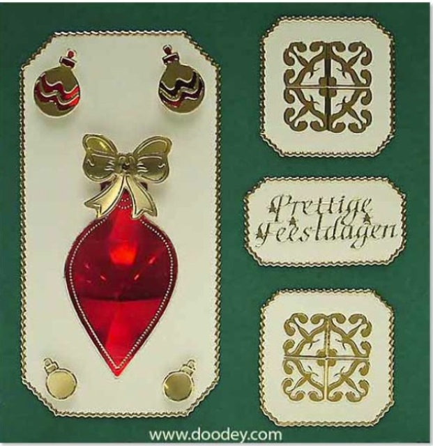 Stickerbogen 10 x 23 cm Xmas Assortment silber
